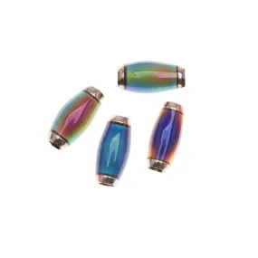 Mirage Color Changing Mood Beads - Tapered Tubes 12x6mm (4 pcs)