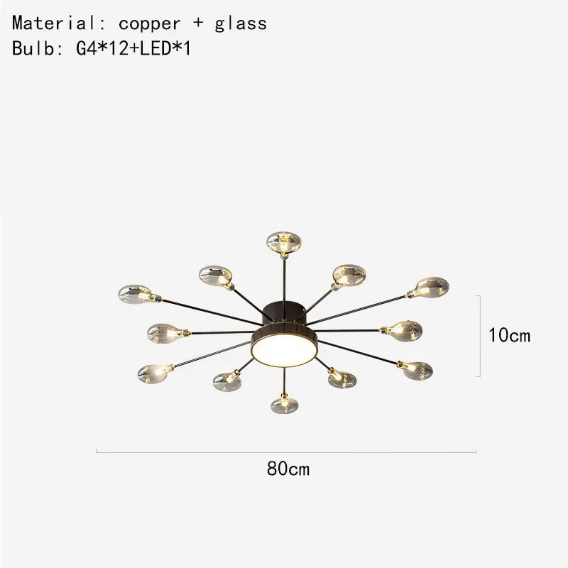 Modern Gray Glass G4 Wall Lamp Gold Black Copper Bedroom Living Room Aisle Dining Minimalist Lighting  Art Deco