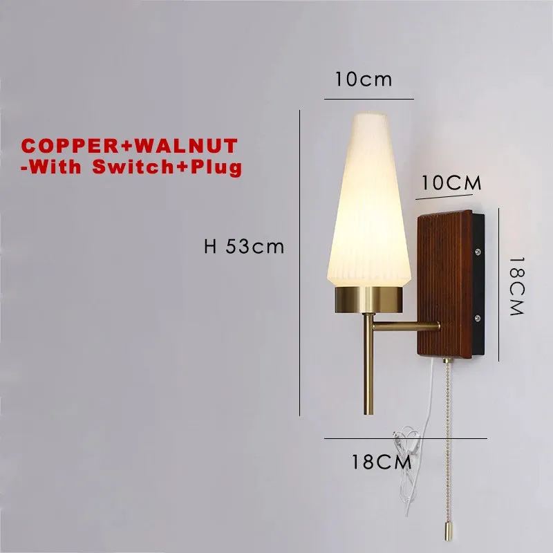 Modern Led Wall Lamp Korea AC90-260V Wall Mounted Wall Lights Fixture Bathroom Mirror Light Sconce Black Copper Nickel Wall Lamp