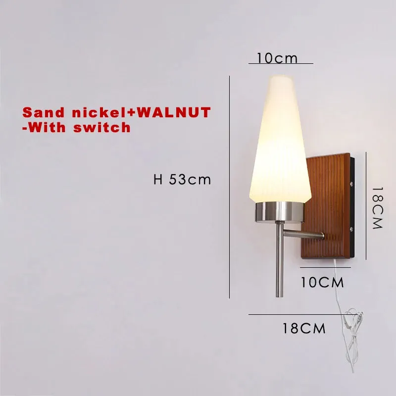 Modern Led Wall Lamp Korea AC90-260V Wall Mounted Wall Lights Fixture Bathroom Mirror Light Sconce Black Copper Nickel Wall Lamp