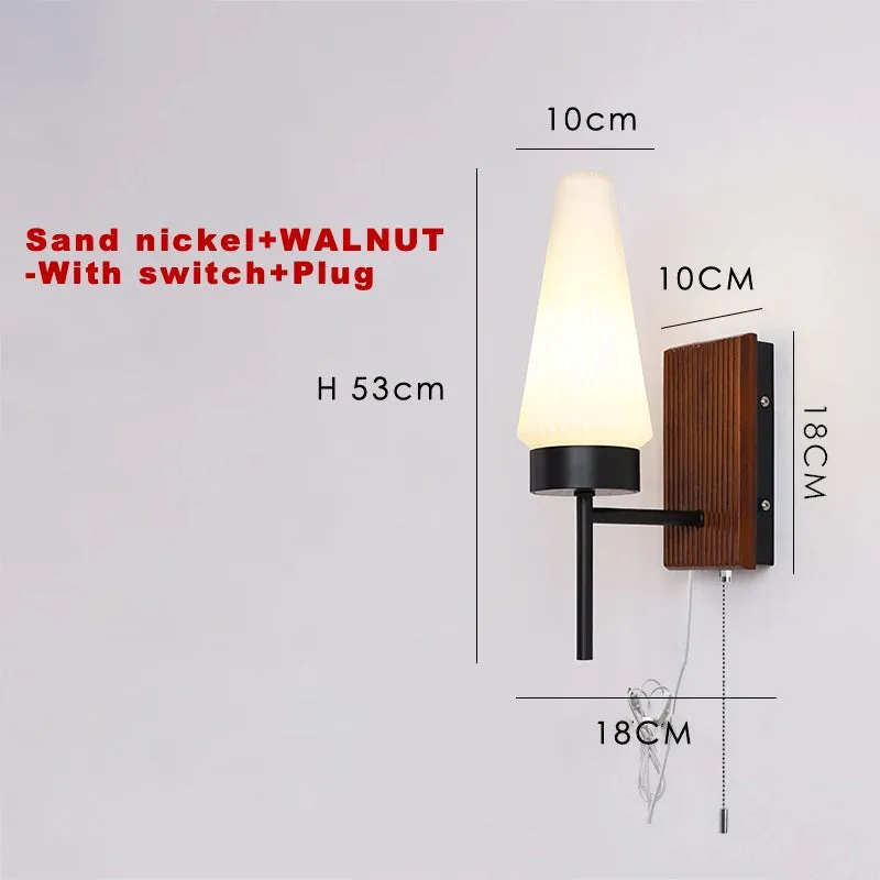 Modern Led Wall Lamp Korea AC90-260V Wall Mounted Wall Lights Fixture Bathroom Mirror Light Sconce Black Copper Nickel Wall Lamp