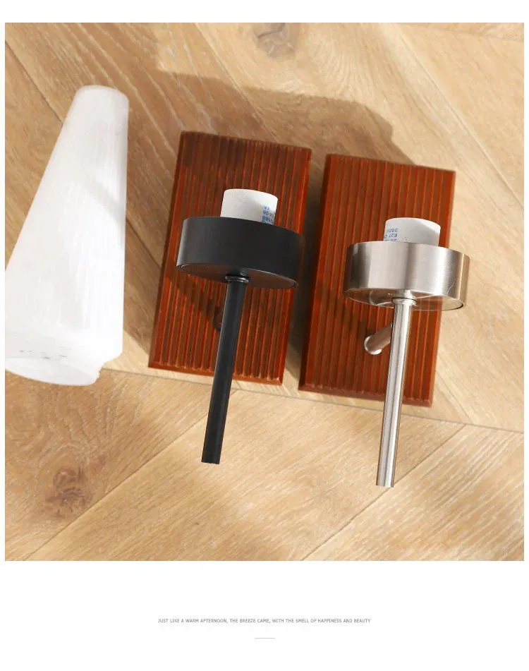 Modern Led Wall Lamp Korea AC90-260V Wall Mounted Wall Lights Fixture Bathroom Mirror Light Sconce Black Copper Nickel Wall Lamp