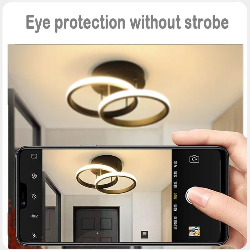 Modern Style Household LED Chandelier Three Colors Ceiling Lamp