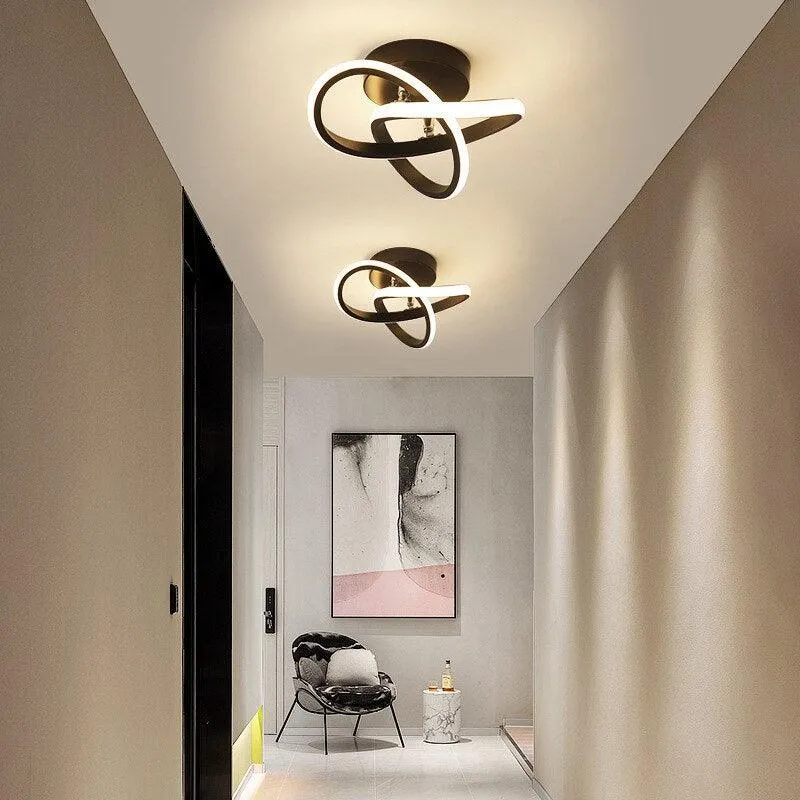 Modern Style Household LED Chandelier Three Colors Ceiling Lamp