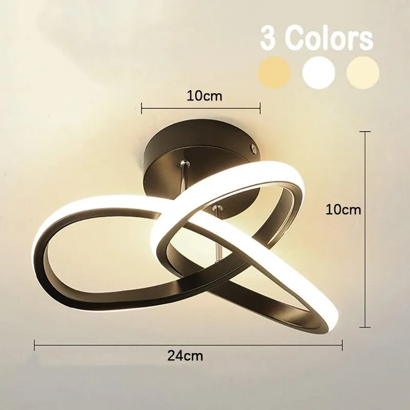 Modern Style Household LED Chandelier Three Colors Ceiling Lamp