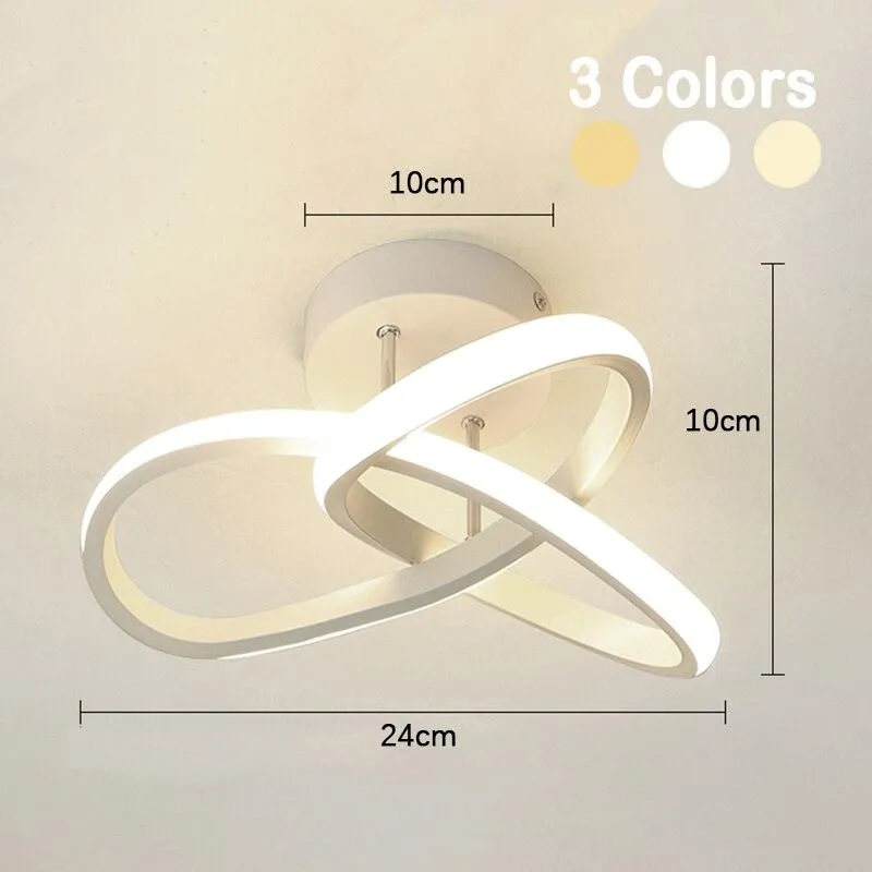 Modern Style Household LED Chandelier Three Colors Ceiling Lamp