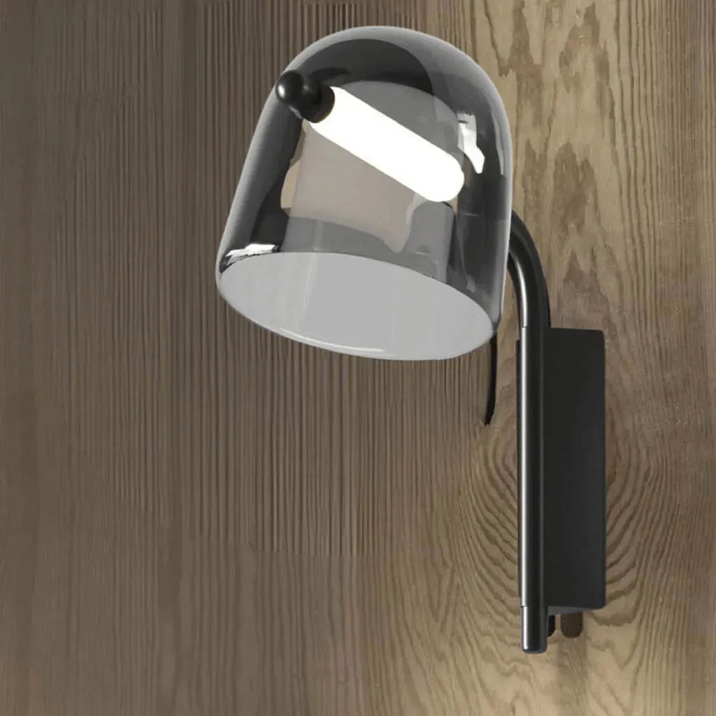 Moonlit Shade Golden and White Wall Light (MB3202)