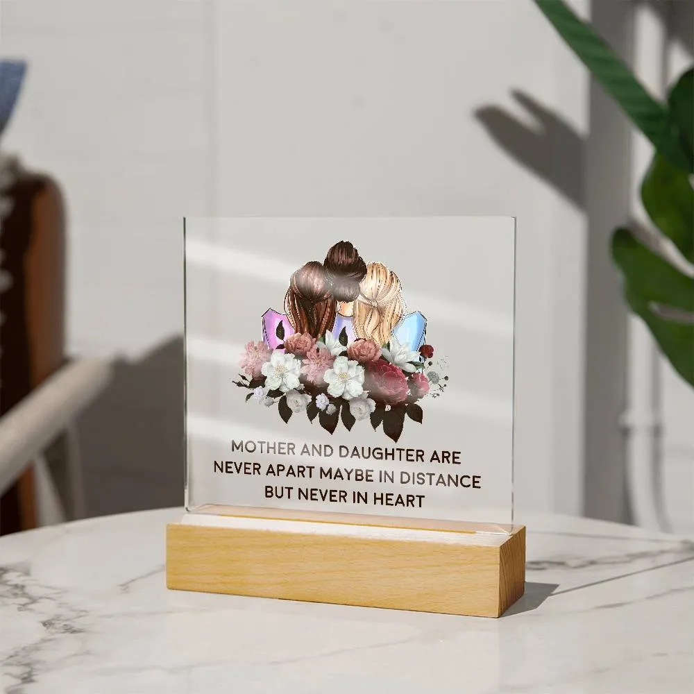 Mother & Daughter | Square Acrylic Plaque