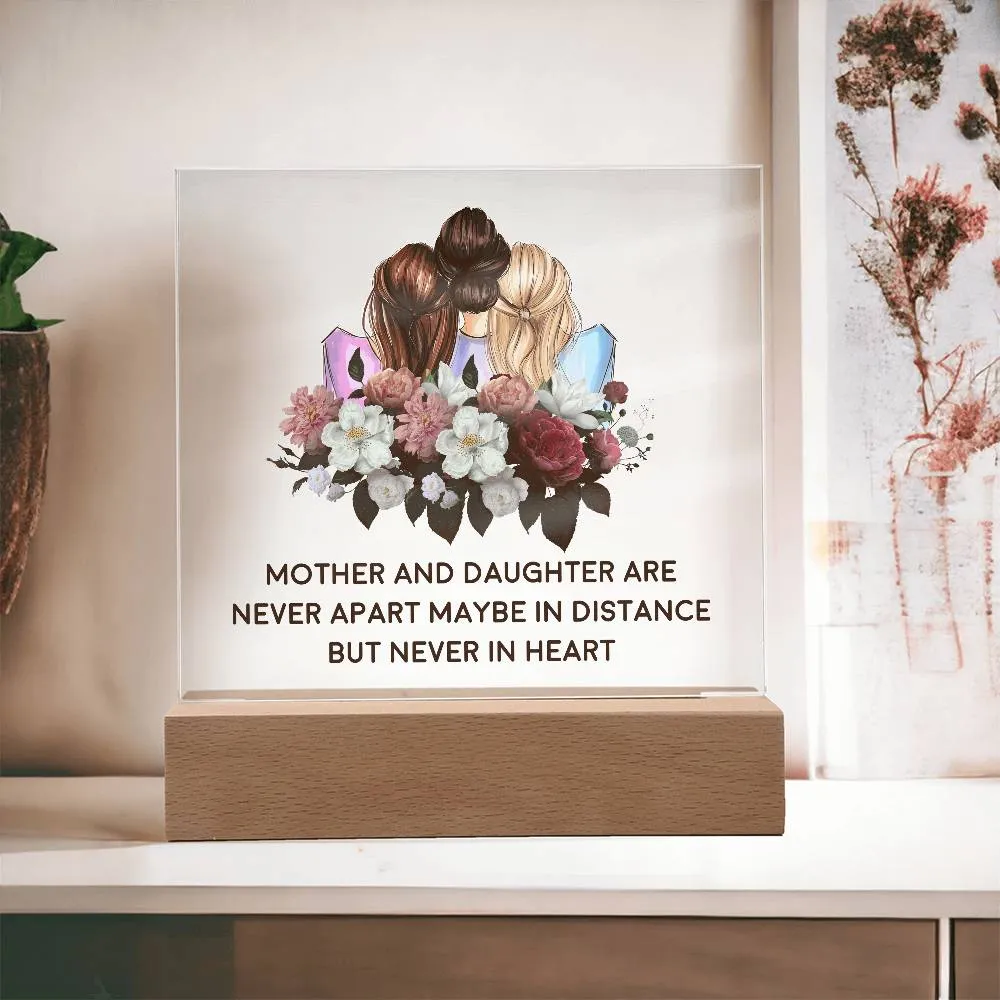 Mother & Daughter | Square Acrylic Plaque