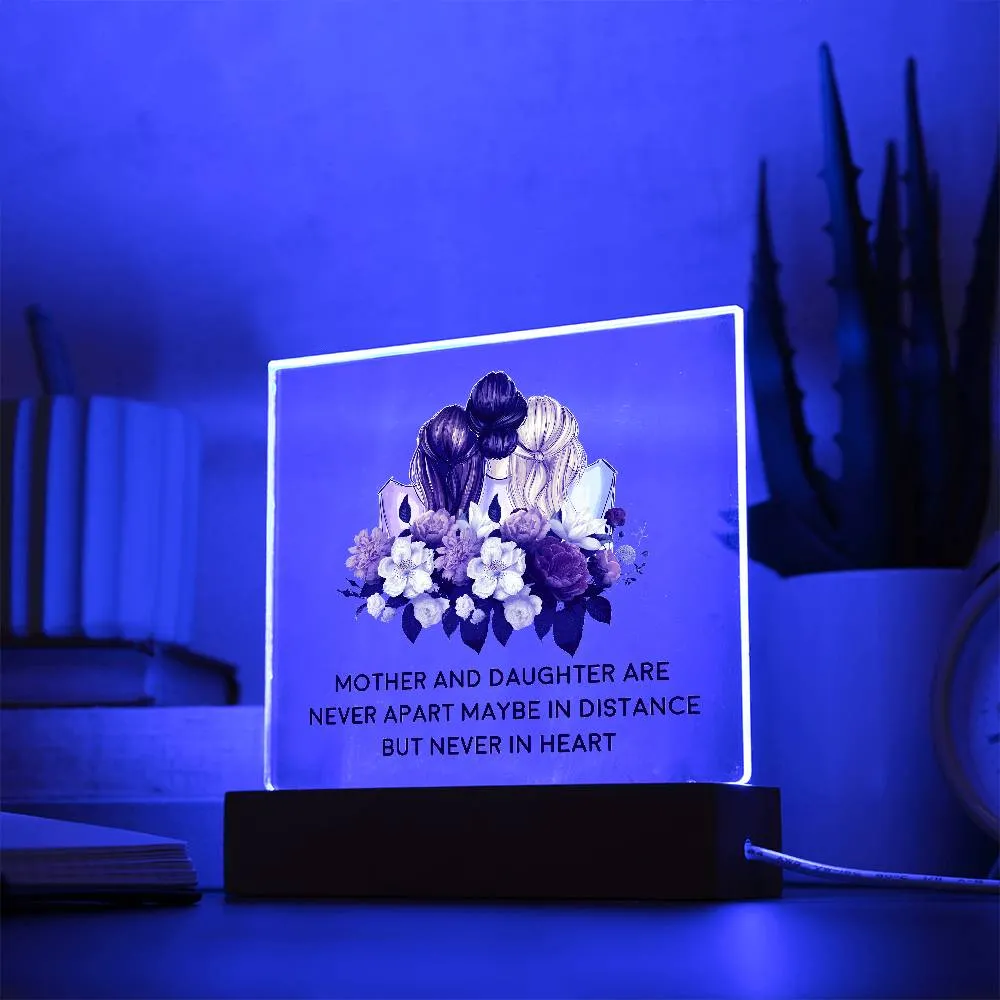 Mother & Daughter | Square Acrylic Plaque