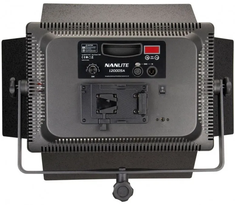 Nanlite 1200DSA DMX LED Panel With VLOCK Battery Feature and Barn Doors