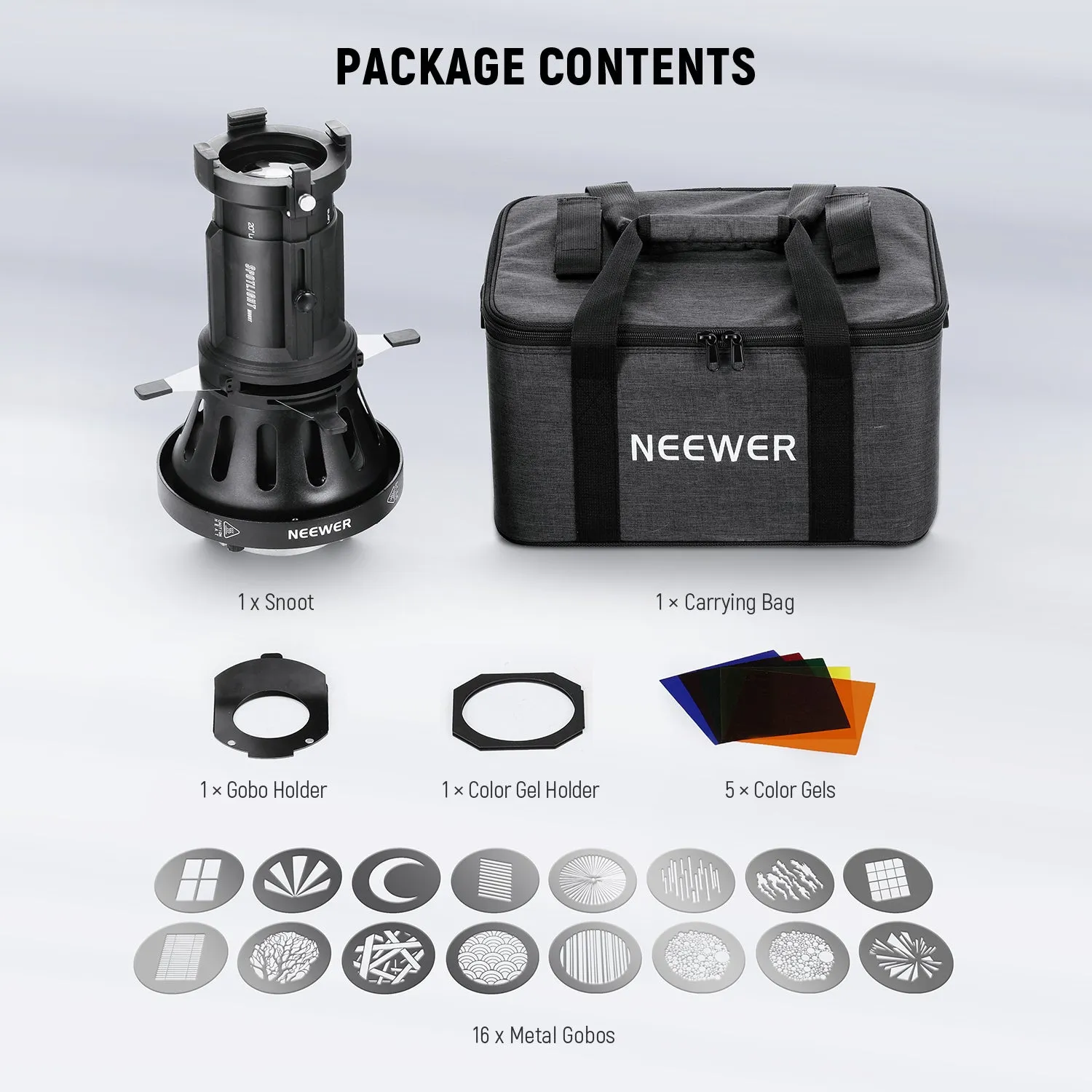 NEEWER LS-39 20° Bowens Mount Spotlight Snoot