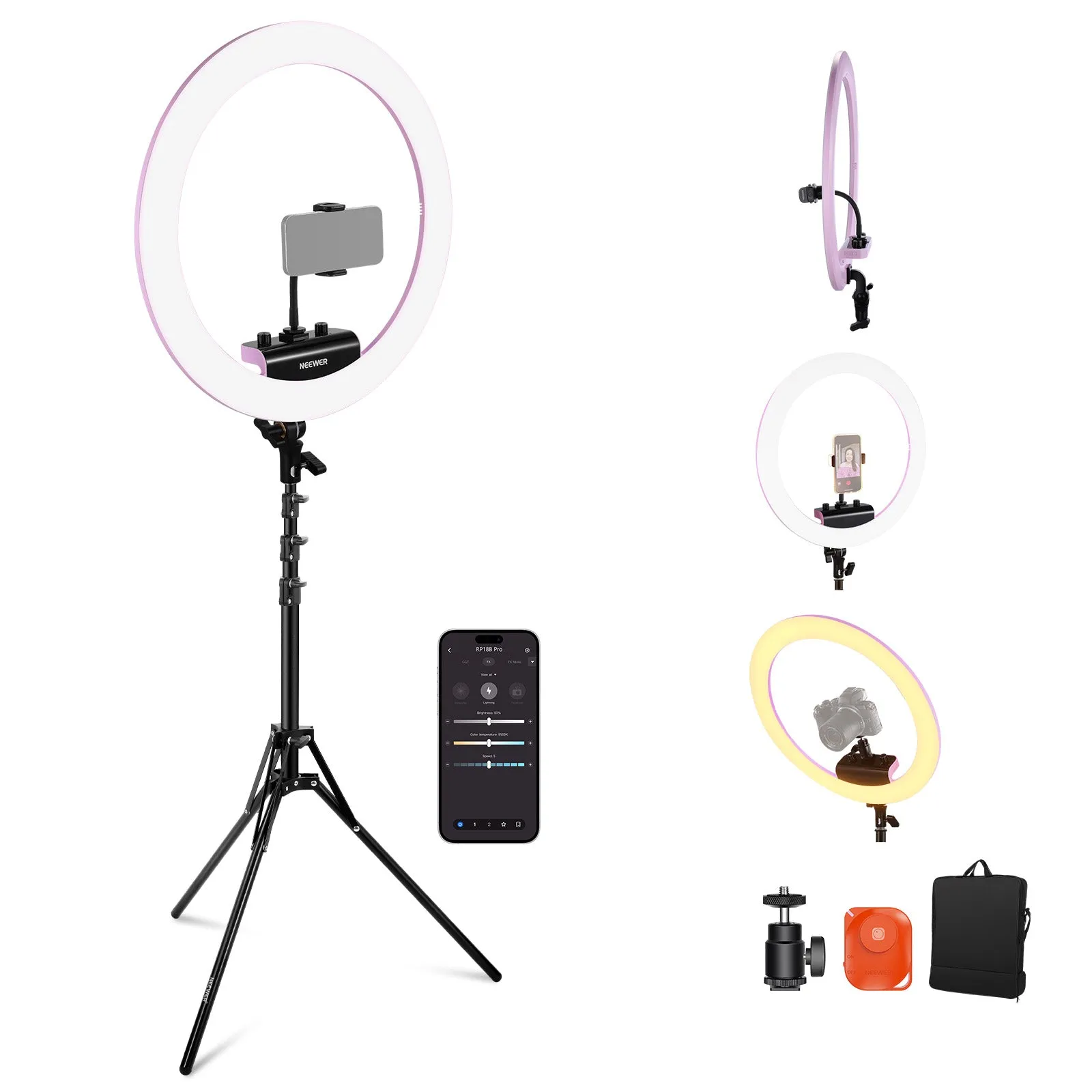 NEEWER RP18B Pro Ring Light Kit