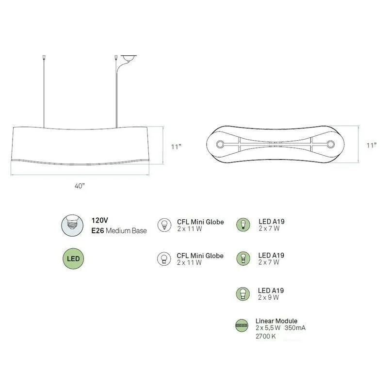 New Wave Suspension Light