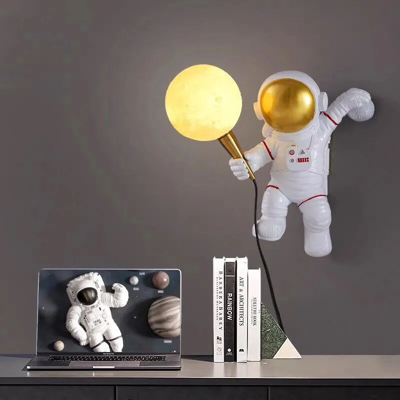 Nordic LED Astronaut Wall Light for Children's Rooms