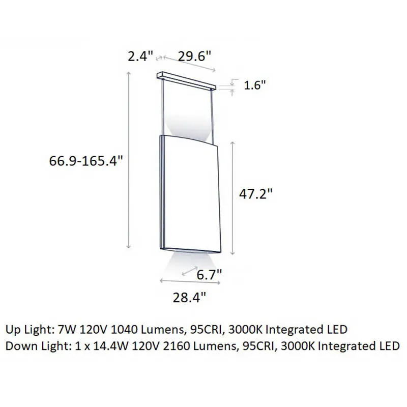 Noren Vertical LED Pendant Light