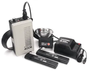 Norman A400B-R 400B pack, LH52K head w/ PW, B5122 battery, Super Charger, 2D reflector, strap