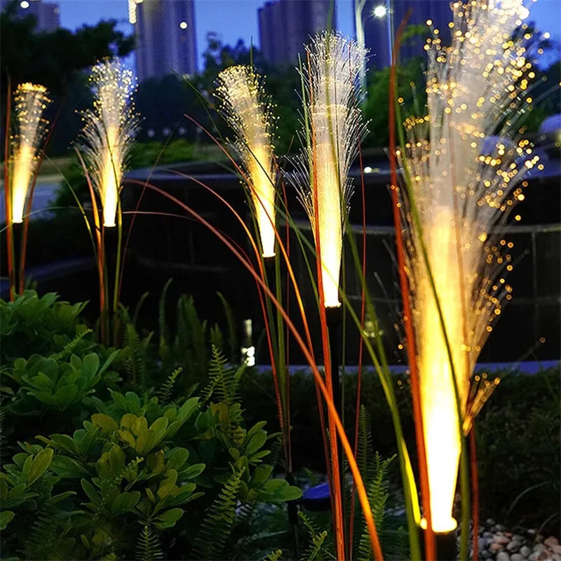 Optical Fiber Simulation Solar Reed Light Outdoor Landscape Decorative Light