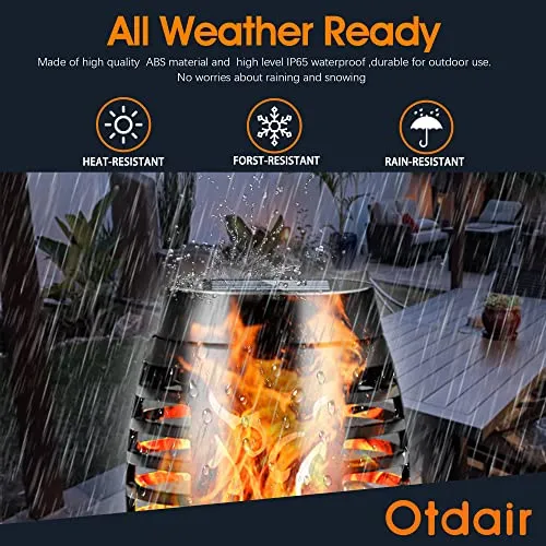 Otdair Solar Outdoor Lights, 16 Packs 12LED Solar Tiki Torches with Flickering Flame, IP65 Waterproof Solar Torch Light Auto On/Off for Garden, Yard