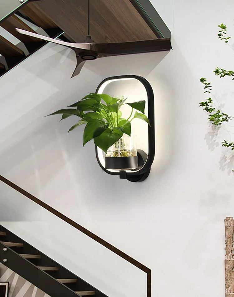 OUD Ayla Nordic Plant Wall Lamps LED Modern minimalist Light