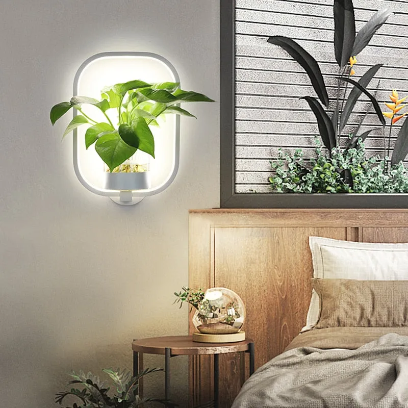 OUD Ayla Nordic Plant Wall Lamps LED Modern minimalist Light