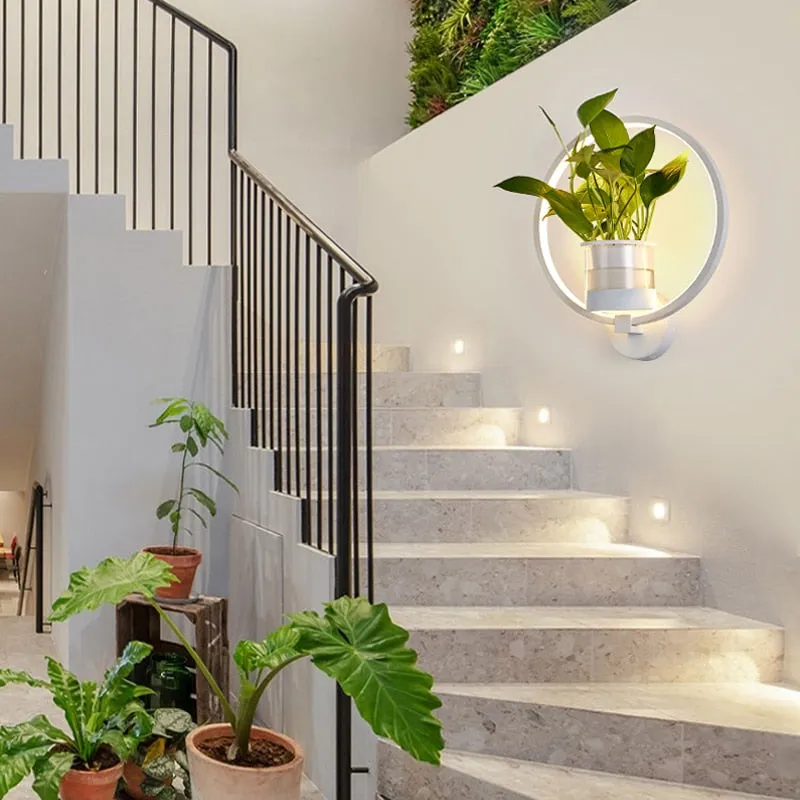 OUD Ayla Nordic Plant Wall Lamps LED Modern minimalist Light