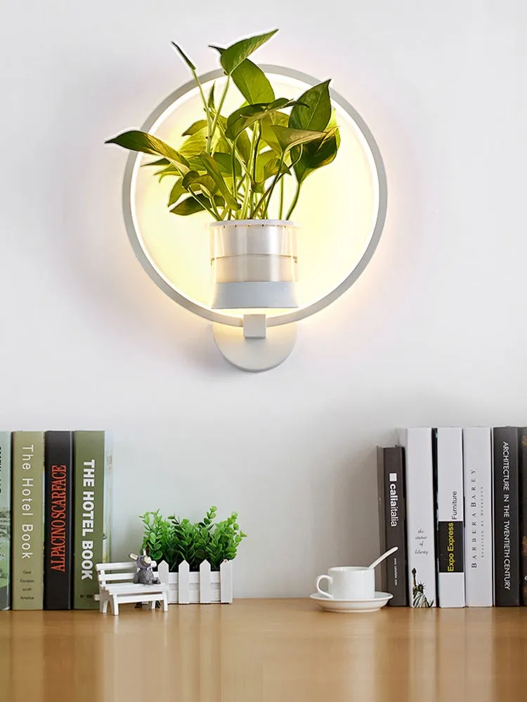OUD Ayla Nordic Plant Wall Lamps LED Modern minimalist Light