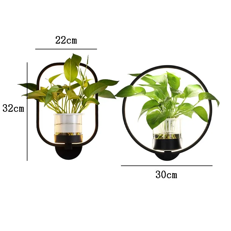OUD Ayla Nordic Plant Wall Lamps LED Modern minimalist Light
