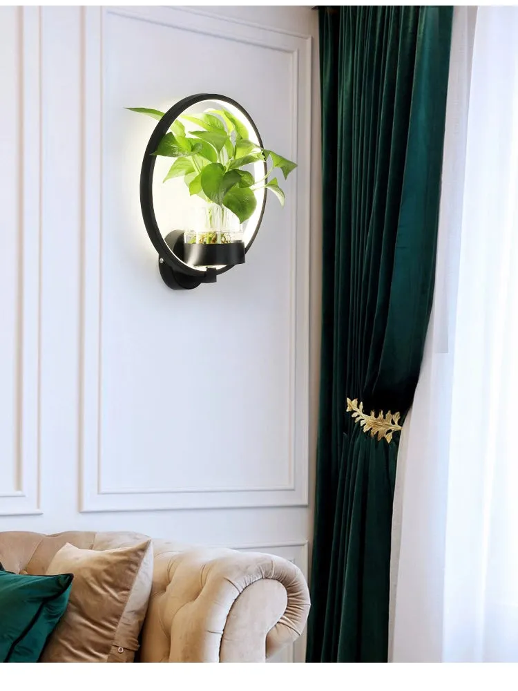 OUD Ayla Nordic Plant Wall Lamps LED Modern minimalist Light