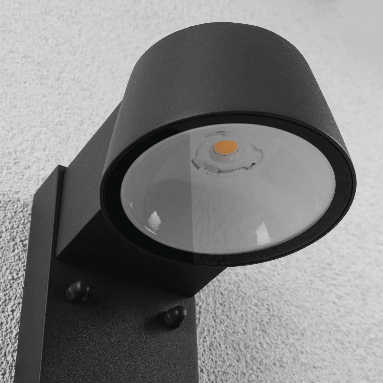 Outdoor Capea 8W LED Wall Light with Motion Detection in Anthracite