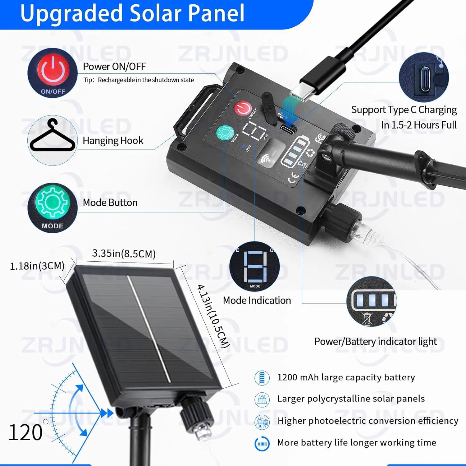 Outdoor Elegance: 300 LED Solar Curtain Lights: Waterproof, Remote, 8 Modes