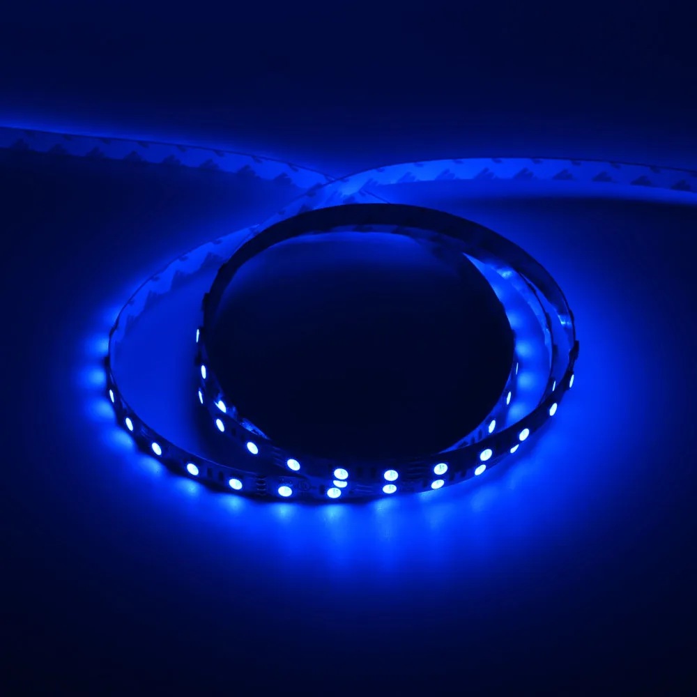 Outdoor Waterproof RGB LED Strip Lights, IP68, 16.4ft, 12V, SMD 5050, 60 leds/Meter -  w/ DC Connector  72W/100-240V AC Power Supply and RGB Controller (KIT)