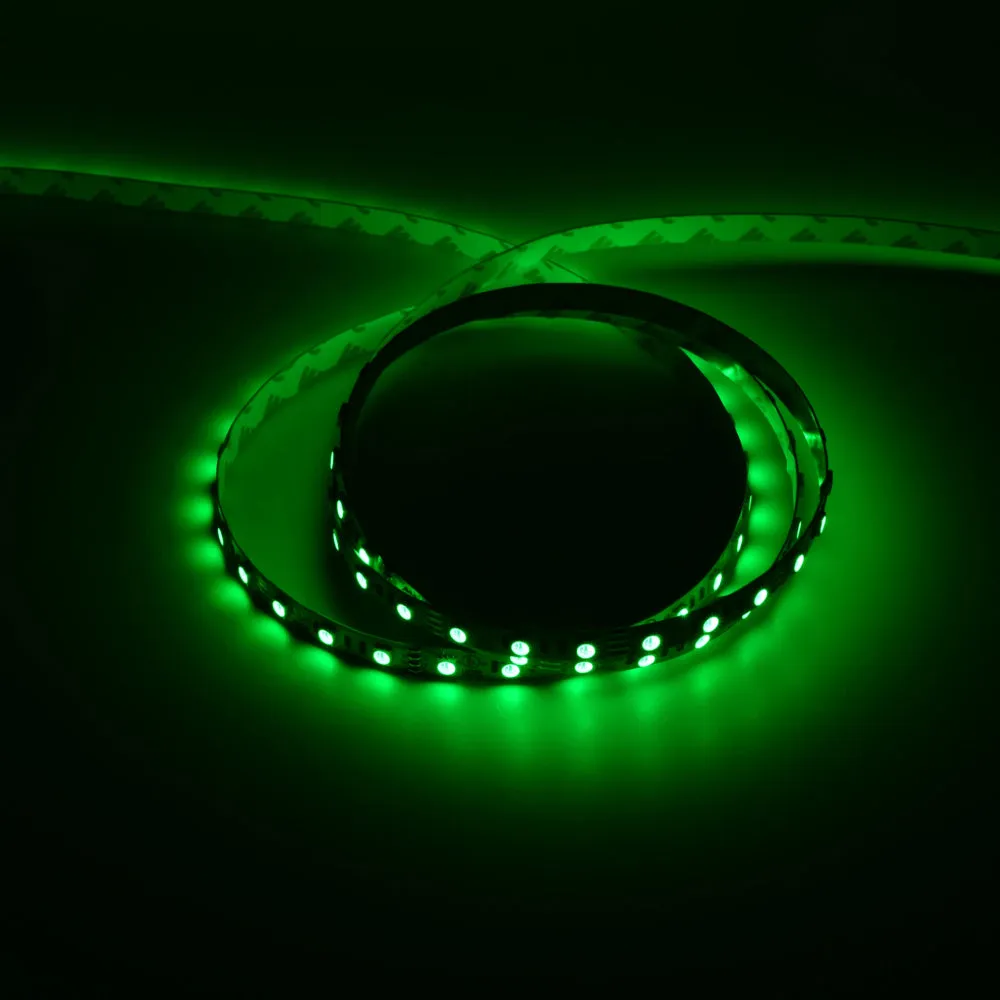 Outdoor Waterproof RGB LED Strip Lights, IP68, 16.4ft, 12V, SMD 5050, 60 leds/Meter -  w/ DC Connector  72W/100-240V AC Power Supply and RGB Controller (KIT)