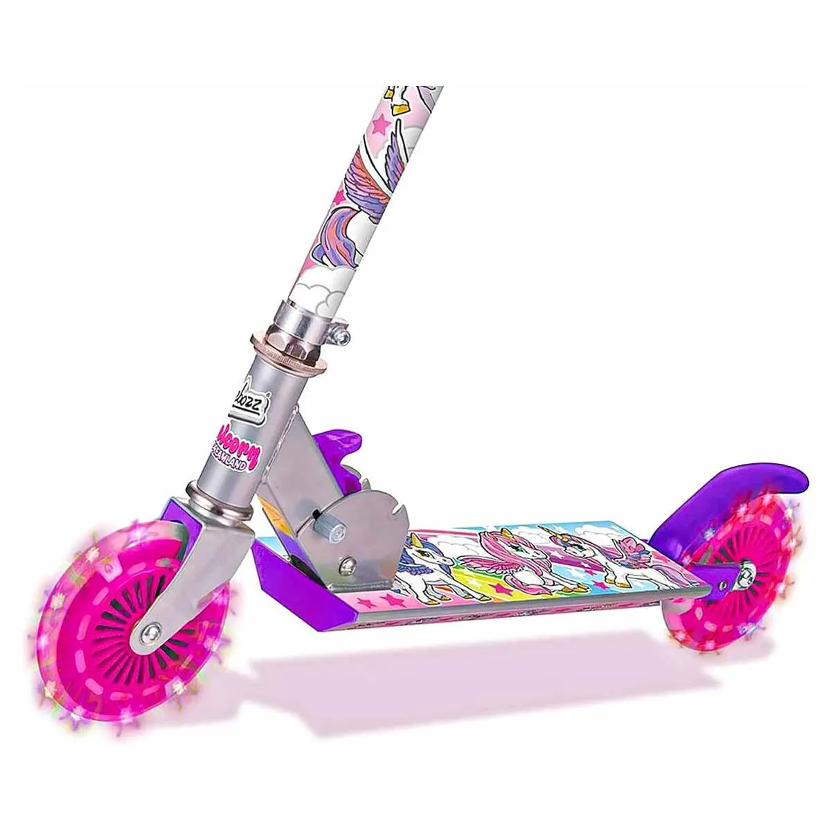Ozbozz Unicorn Dreamland Light Up Scooter