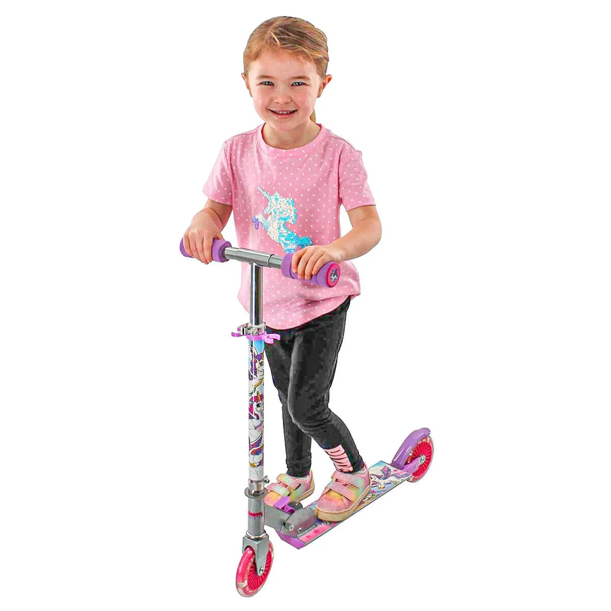 Ozbozz Unicorn Dreamland Light Up Scooter
