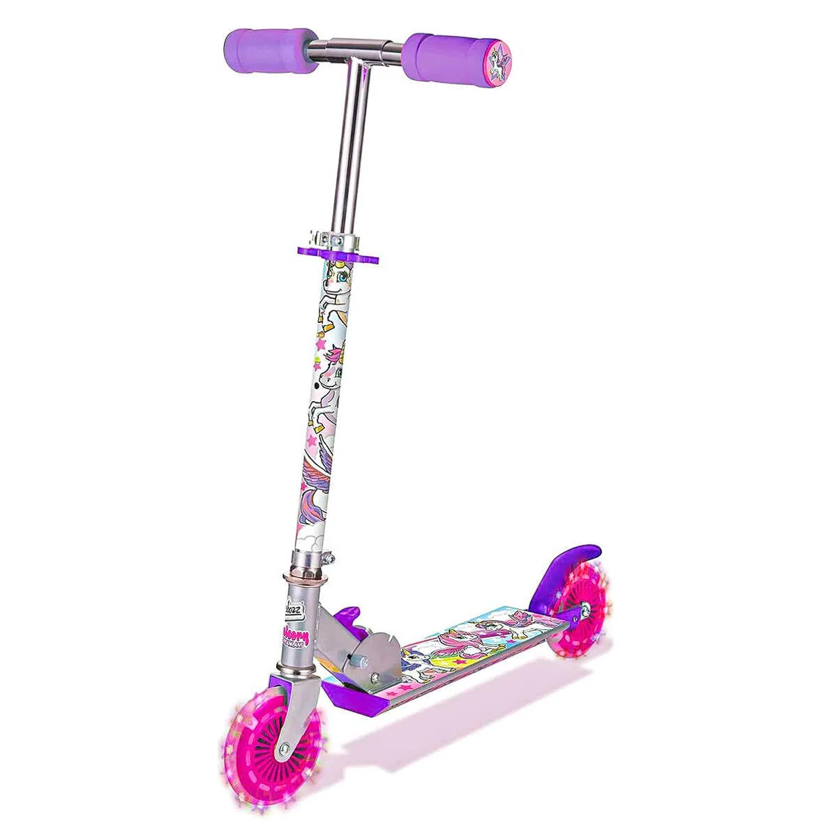 Ozbozz Unicorn Dreamland Light Up Scooter