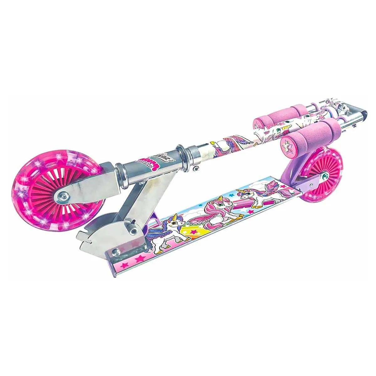Ozbozz Unicorn Dreamland Light Up Scooter