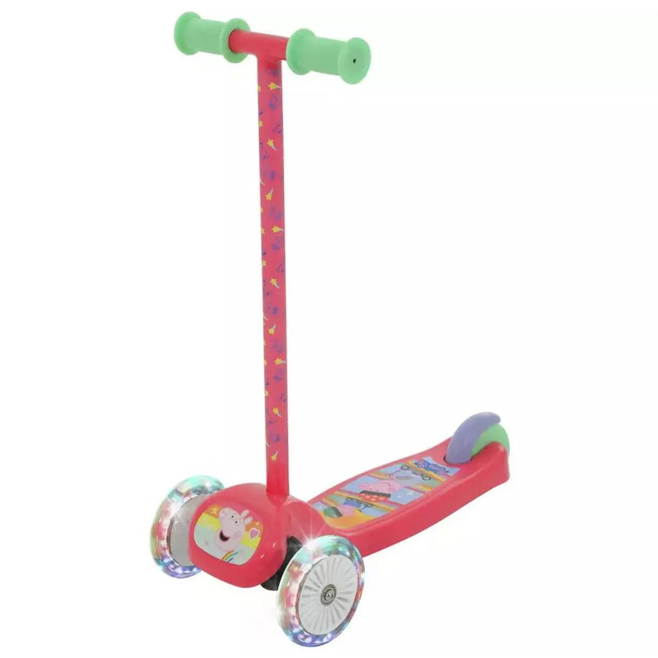 Peppa Pig Tilt n' Turn Scooter with LED Lights