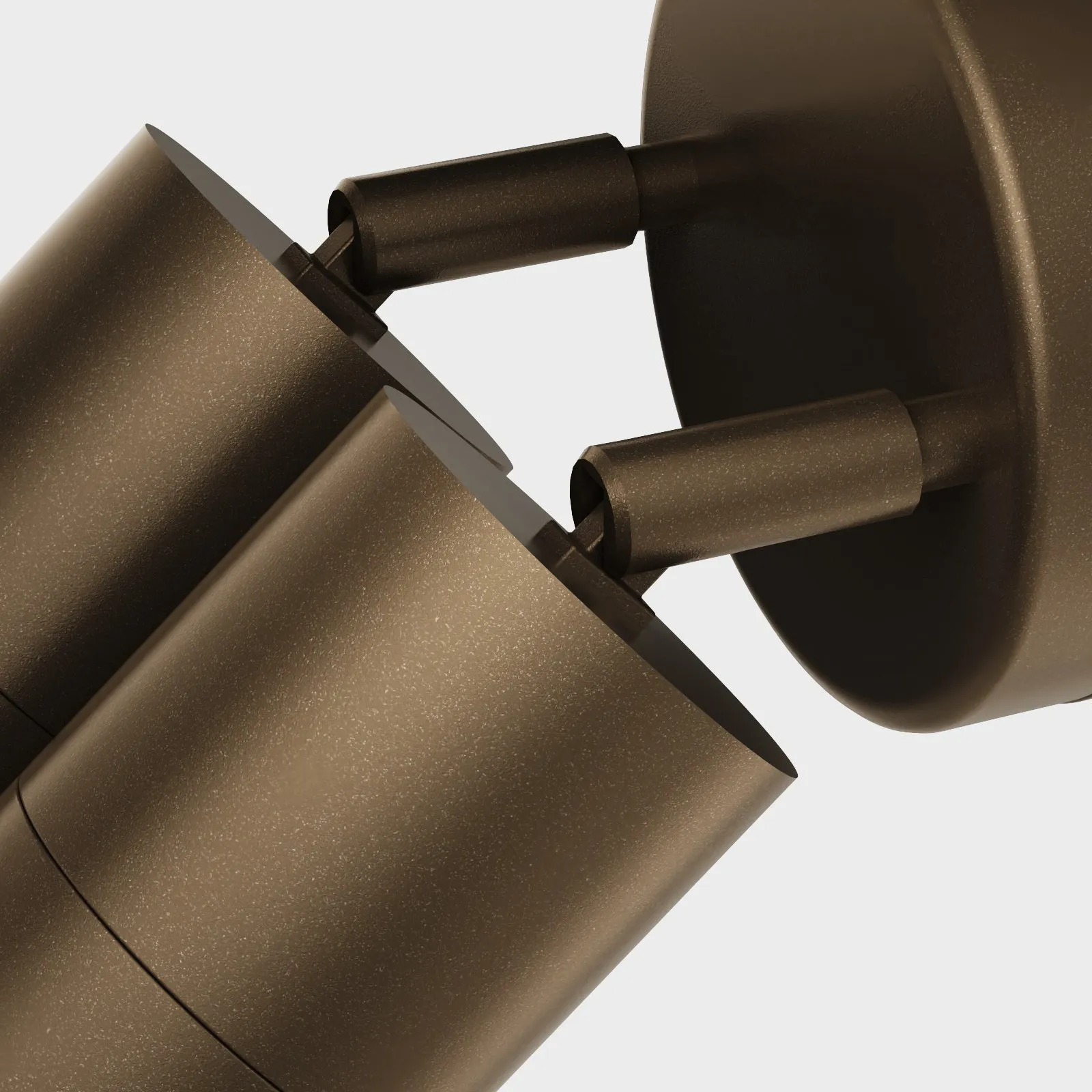 PILLAR 2-Light Adjustable Spot Wall Light Aluminium Lamp Outdoor GU10 IP65