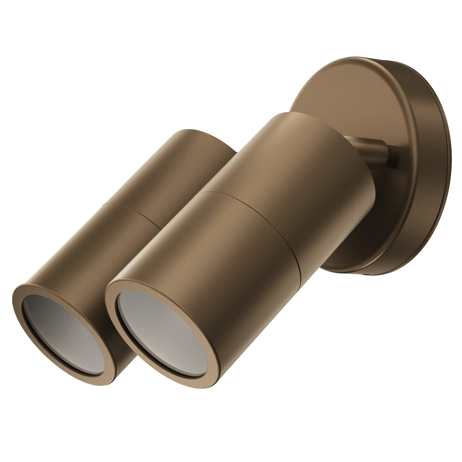 PILLAR 2-Light Adjustable Spot Wall Light Aluminium Lamp Outdoor GU10 IP65
