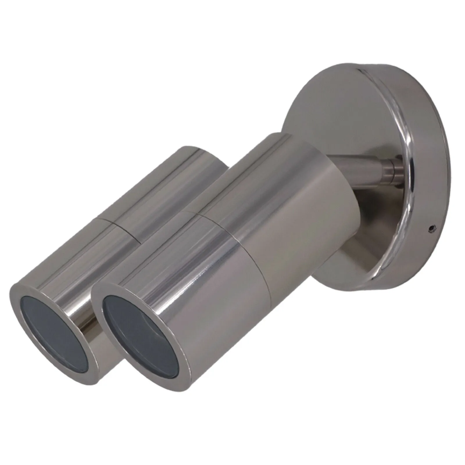 PILLAR 2-Light Adjustable Spot Wall Light Aluminium Lamp Outdoor GU10 IP65
