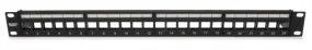 Platinum Tools 642-24SU Unloaded Patch Panel 24 Port Shielded STP