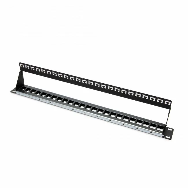 Platinum Tools 642-24SU Unloaded Patch Panel 24 Port Shielded STP