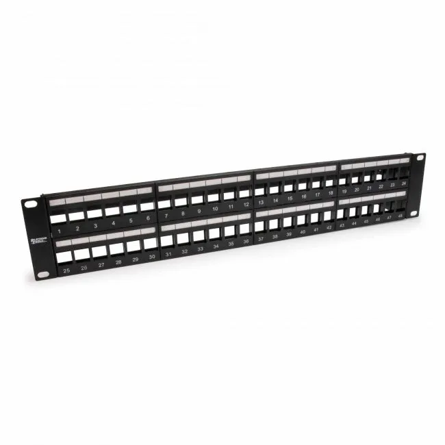 Platinum Tools 643-48U Unloaded Patch Panel 48 Port Unshielded UTP