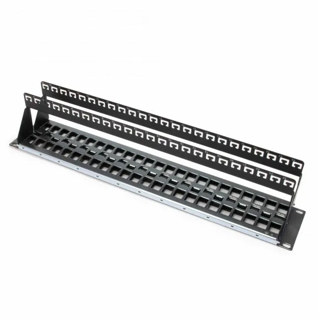 Platinum Tools 644-48SU Unloaded Patch Panel 48 Port Shielded STP
