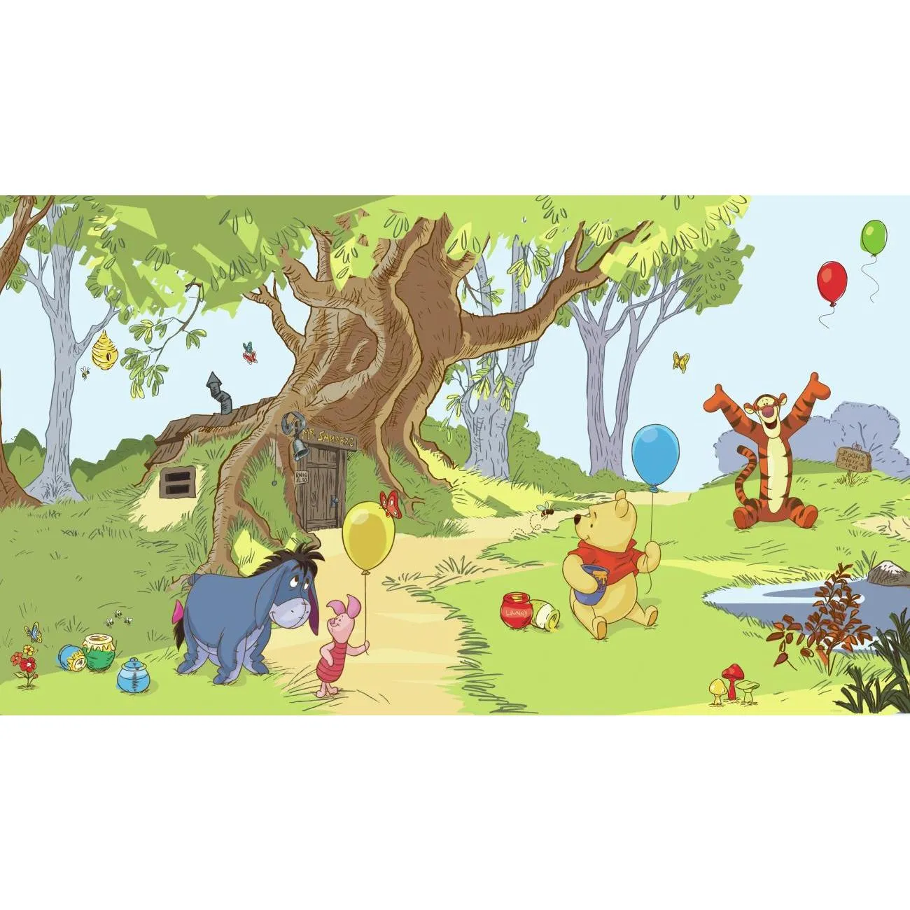 Pooh & Friends XL Spray and Stick Wallpaper Mural