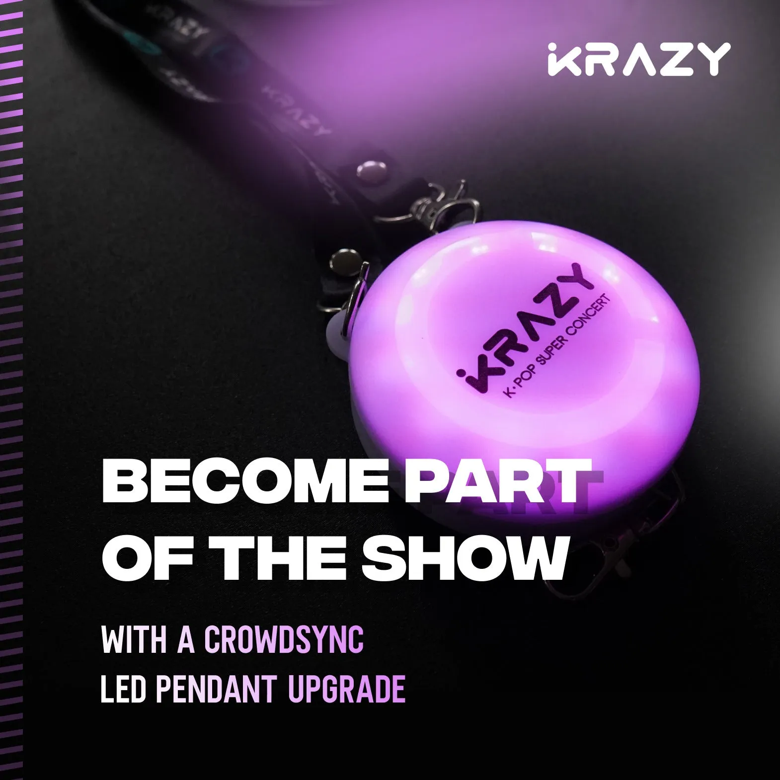 [PRE-ORDER] Krazy Super Concert LED Pendant Necklace (Pickup on 8/26 at Venue)