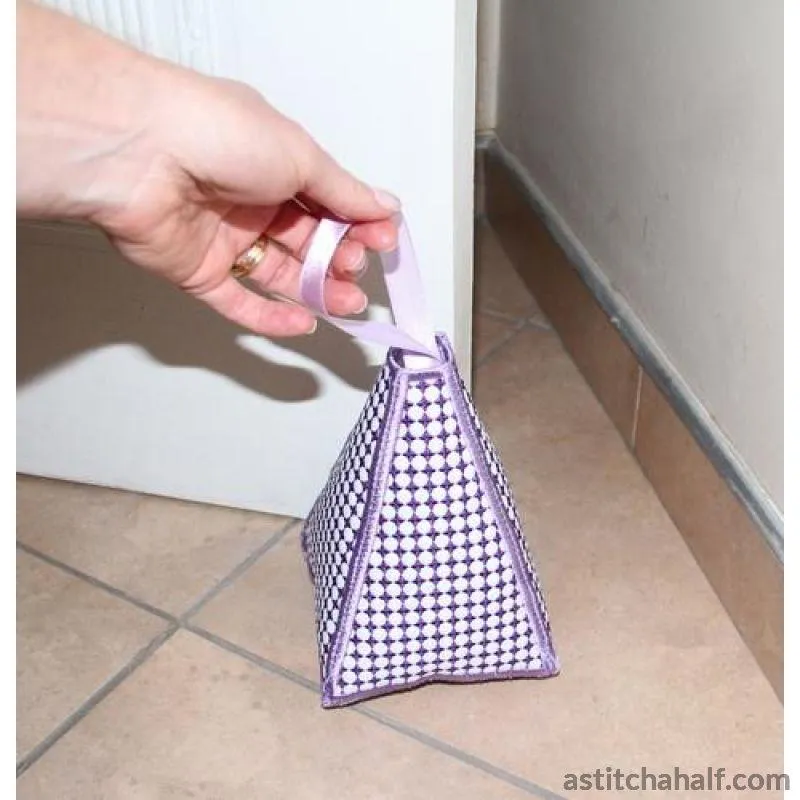 Pyramid Door Stop Lace Diamonds