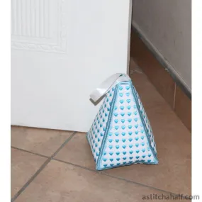 Pyramid Door Stop Lace Hearts