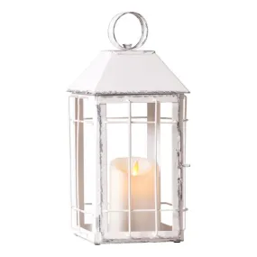 Rustic Table Lantern in Rustic White